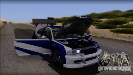 BMW M3 E46 GTR для GTA San Andreas