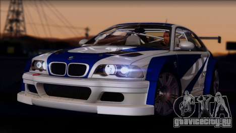 BMW M3 E46 GTR для GTA San Andreas