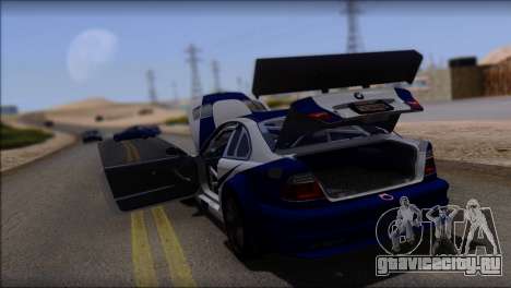 BMW M3 E46 GTR для GTA San Andreas