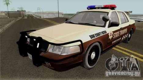 Ford Crown Victoria 2011 Bone County Police для GTA San Andreas