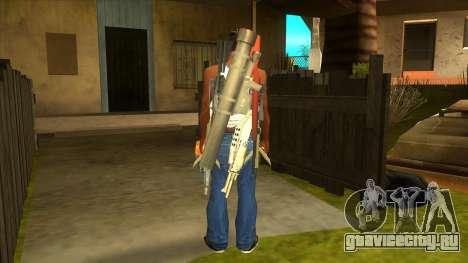 Оружие за спиной для GTA San Andreas