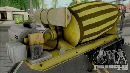 Cement Mixer Trailer Yellow для GTA San Andreas