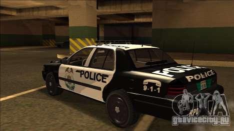 Ford Crown Victoria - Police (NFS Most Wanted) для GTA San Andreas