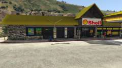 Shell Gas Station and Subway on Rest Area для GTA 5