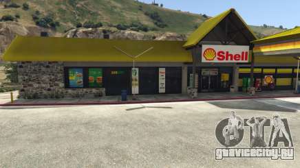 Shell Gas Station and Subway on Rest Area для GTA 5