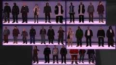 Winter Mod (Snow Fall and Snow Skins) для GTA San Andreas