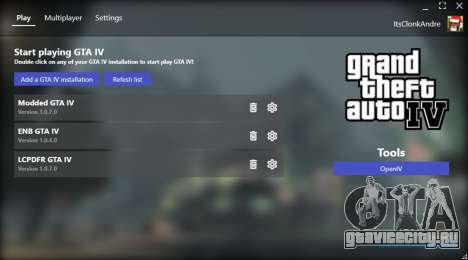 GTA IV Launcher V1.1 для GTA 4