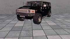 Hummer H2 AM Plates для GTA San Andreas