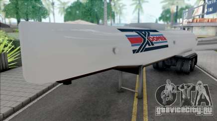 Grey Petrol Tanker Trailer для GTA San Andreas