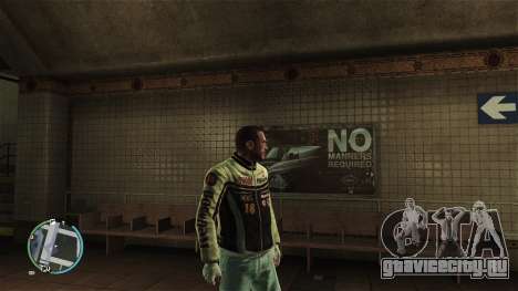 Retro Racing Jacket for Niko для GTA 4