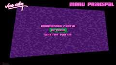 Новое главное меню для GTA Vice City
