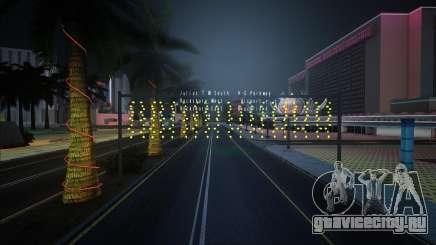 Столбы с гирляндой (Маленькие в ЛВ) для GTA San Andreas