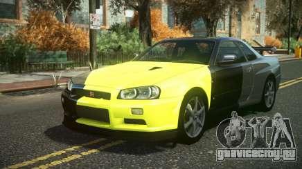 Nissan Skyline R34 Cusvar S9 для GTA 4