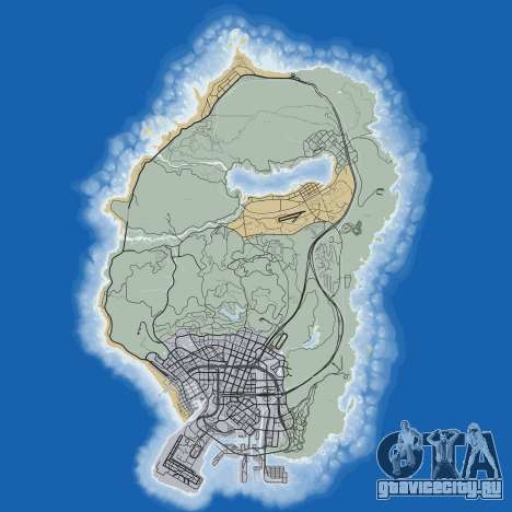 Карта дорог Grand Theft Auto 5