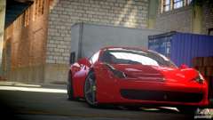Ferrari 458 Italia 2010 Autovista для GTA 4