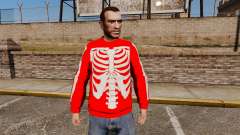 Красный свитер -Скелет- для GTA 4