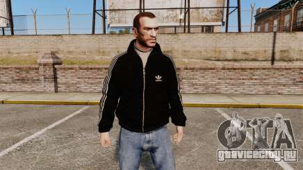 Чёрная олимпийка -Adidas Originals- для GTA 4