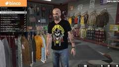 Trevor Guns and Roses Top Hat Shirt для GTA 5