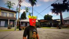 AQUA TEEN HUNGER FORCE - Frylock Mask For CJ для GTA San Andreas