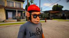 Free Fire Monkey Mask For Cj для GTA San Andreas