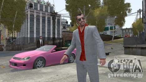 White and Red Suit (Kazuma Kiryu) для GTA 4