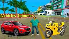 All Type Of Vehicles Spawner Mod для GTA Vice City
