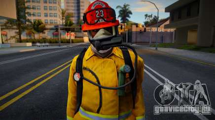 GTA Online Firefighter - LAFD1 для GTA San Andreas