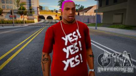 Yes Yes Yes Shirt from WWE Daniel Bryan (Red) для GTA San Andreas