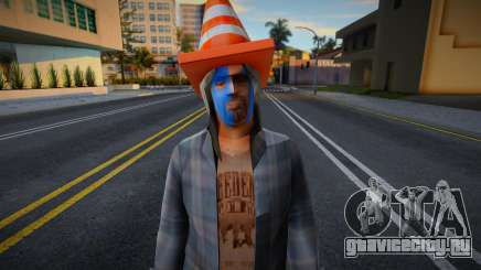 Бомж с конусом на голове для GTA San Andreas