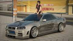 Nissan Skyline GTR R34 Kokoro Dress для GTA San Andreas