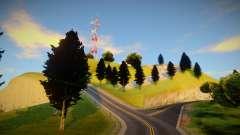 Густой лес на юге Сан-Фиерро для GTA San Andreas