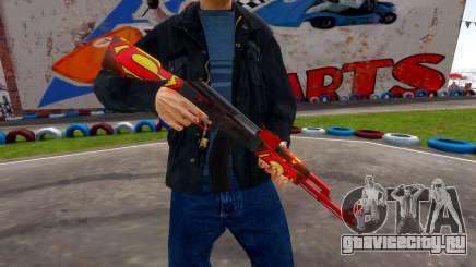 SuperMan AK47 skin mod для GTA 4