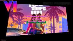 Artwork GTA 6 Menu (Greetings from Vice City) для GTA Vice City