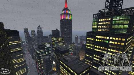 GTA 4 Rotterdam Tower Holiday Lights для GTA 4