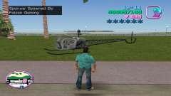 Spawn Sparrow Helicopter для GTA Vice City