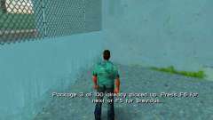 Телепорт к спрятанным пакетам для GTA Vice City