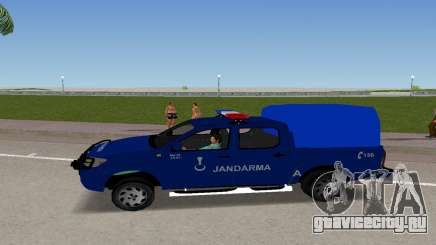 Toyota Hilux Police Car In Blue Color для GTA Vice City