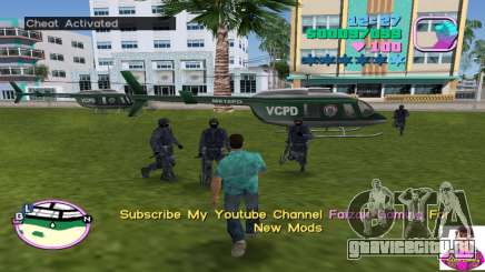 SWAT Bodyguard With Helicopter для GTA Vice City