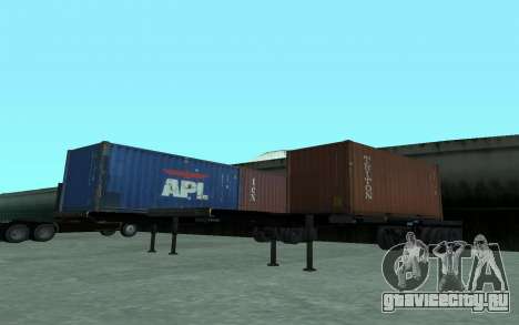 XTRA Container Chassis Trailer 40ft 1988 для GTA San Andreas