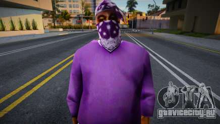 Early Beta Ballas Skin 2 для GTA San Andreas