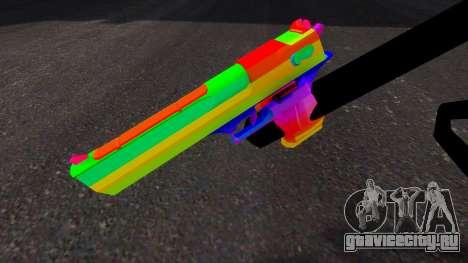 Raibow Desert Eagle для GTA 4