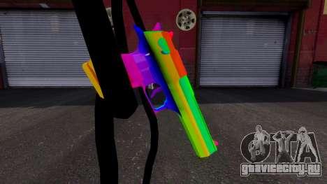 Raibow Desert Eagle для GTA 4