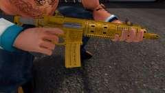 GTA V PC Golden Carbine Rifle для GTA 4
