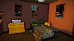 Новый интерьер дома Дэниз для GTA San Andreas