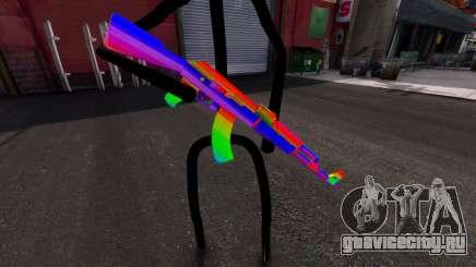 Rainbow AK47 для GTA 4