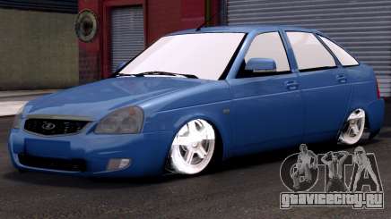 Lada Priora Hetchbek Blue для GTA 4
