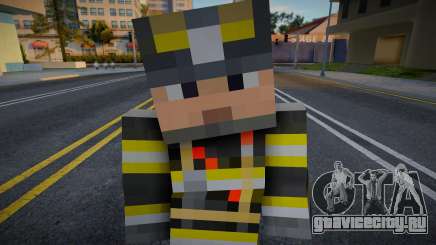 Minecraft Ped Lafd1 для GTA San Andreas